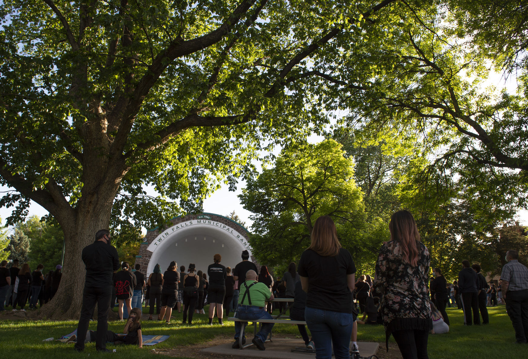 A vigil for George Floyd and others